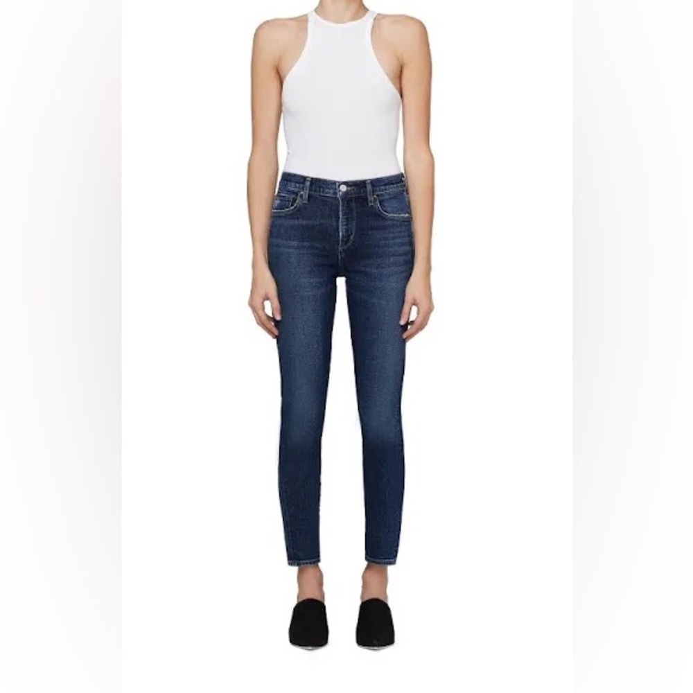 AGOLDE Sophie Mid Rise Ankle Jean in Cabana Wash - EUC